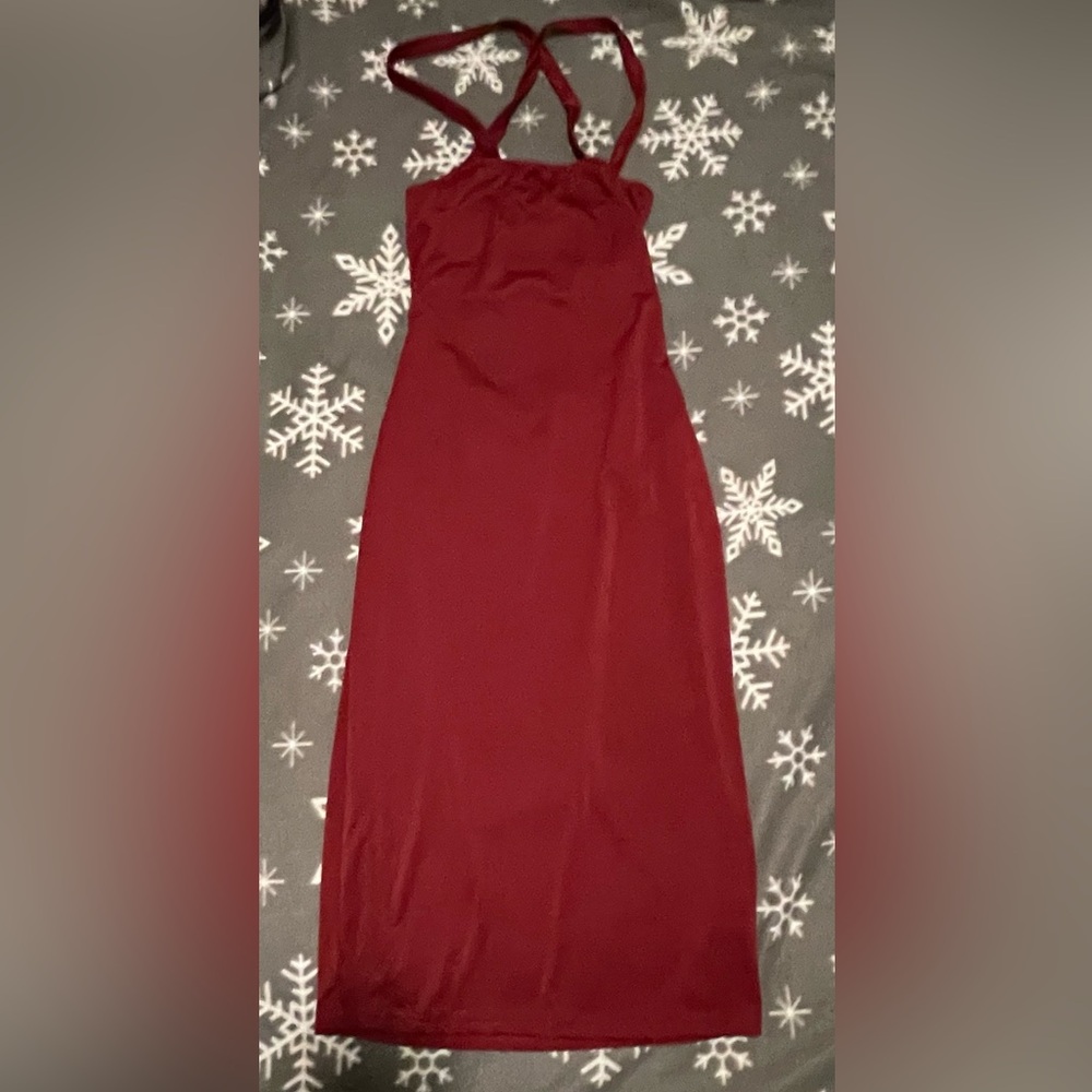 Burgundy Bodycon Dress
